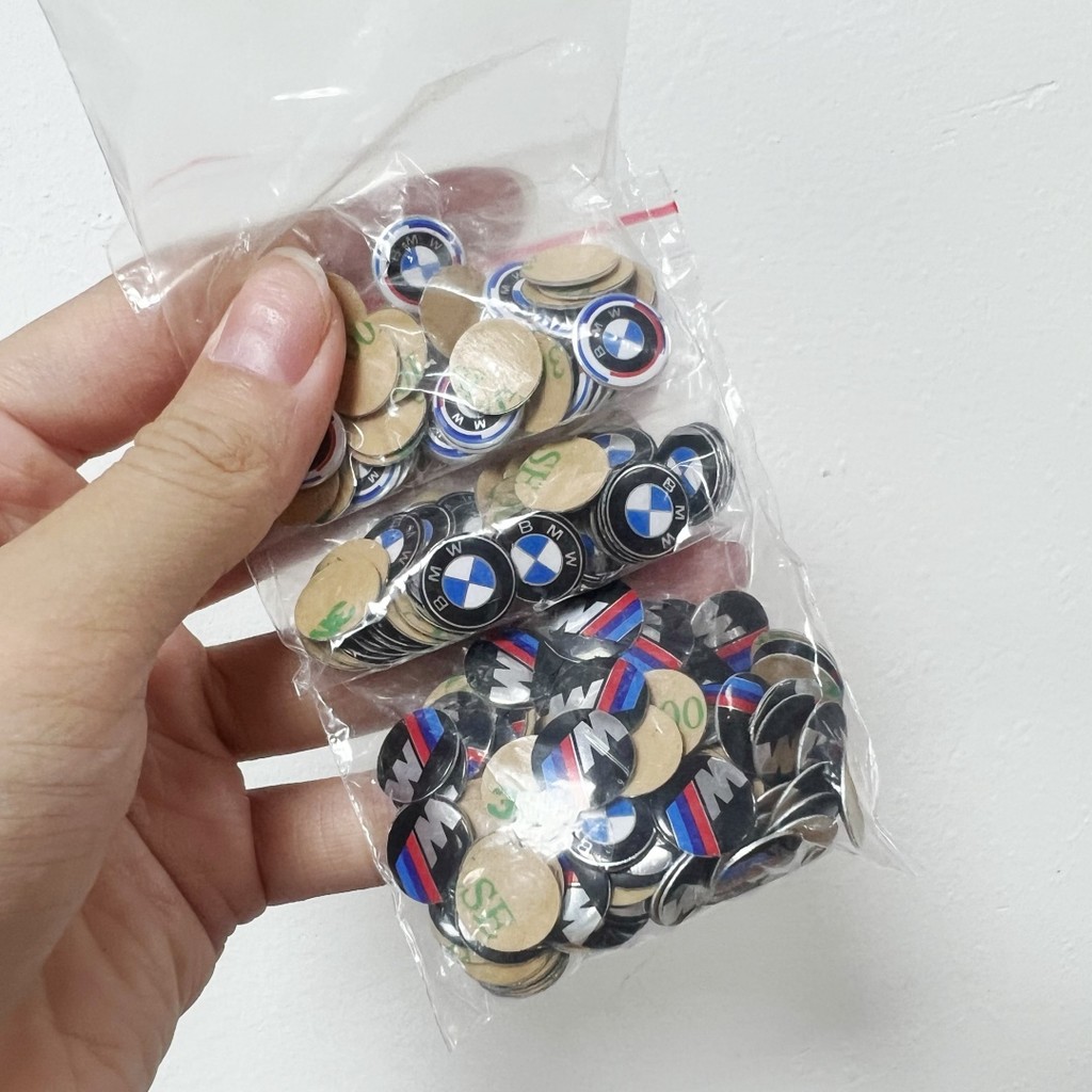 11mm applicable BMW car key logo sticker 1 3 5 7 series x1x3x4x5x6BMW remote control key logo sticke