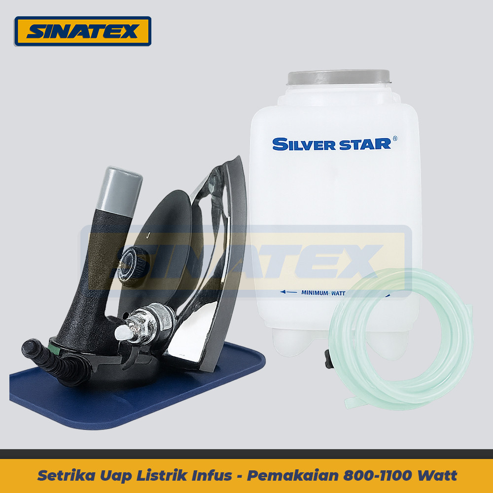 ZonaElektrik Setrika Uap Listrik Konveksi Gantung Infus F-Strong Silverstar FS-Star Laundry Gosokan 