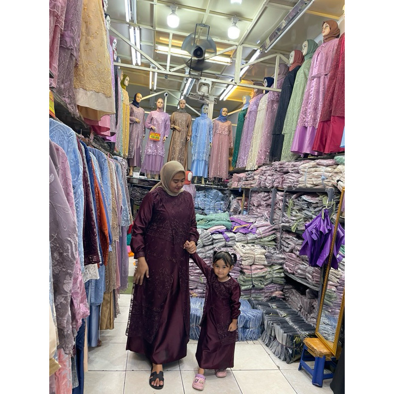ERVINA.ID Gamis model slempang / Gamis pesta JUMBO harga terjangkau/ Gamis pesta mewah / gamis pesta