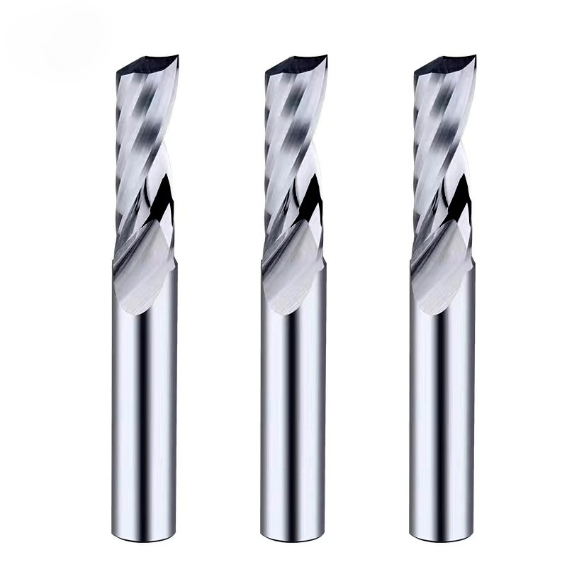 Single 1 Flute Spiral Cutter Acrylic PVC Wood MDF Aluminum 317546810