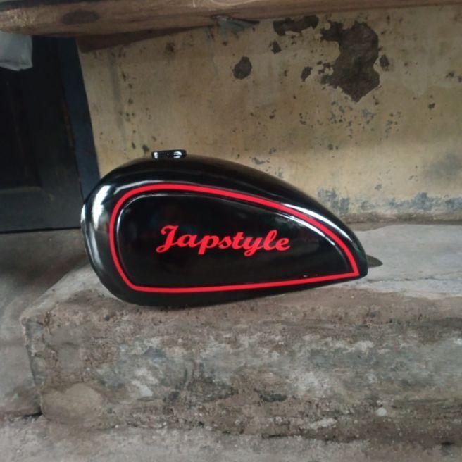 [GM] Tangki Japstyle Motor Custom Hitam Istimewa 1mm MOTOR CUSTOM Tangki motor