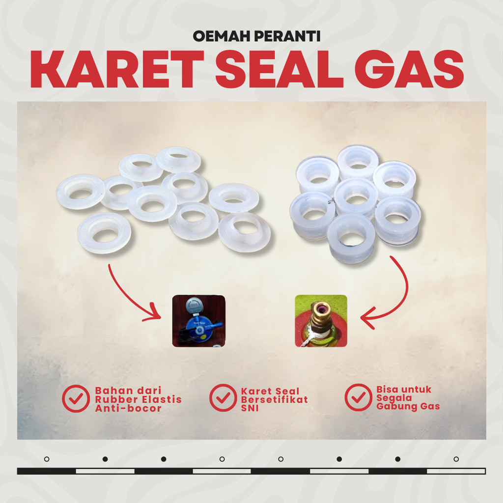 Karet Seal Regulator Gas Elpiji Anti Bocor Seal Gas Premium Sepasang