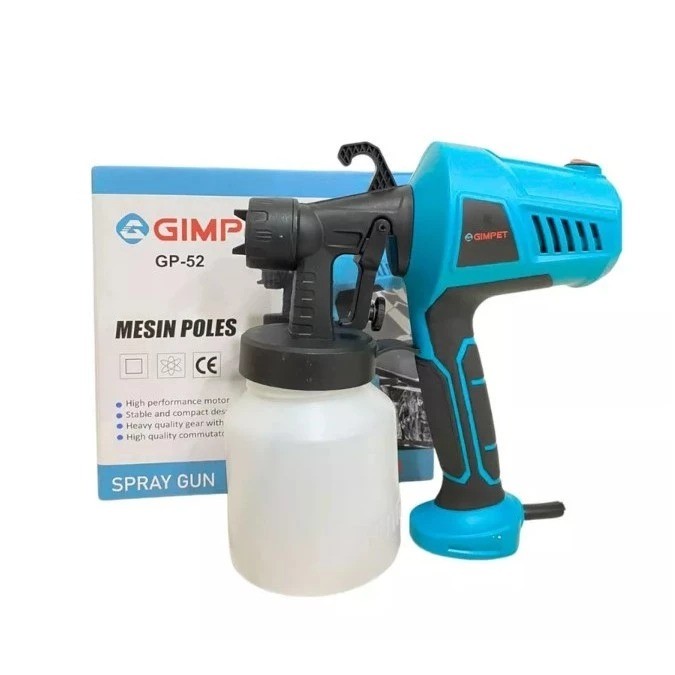 GIMPET Alat Cat Semprot Elektric Spraygun Listrik 500W 800ml GP-52 Mesin Cat Semprot listrik