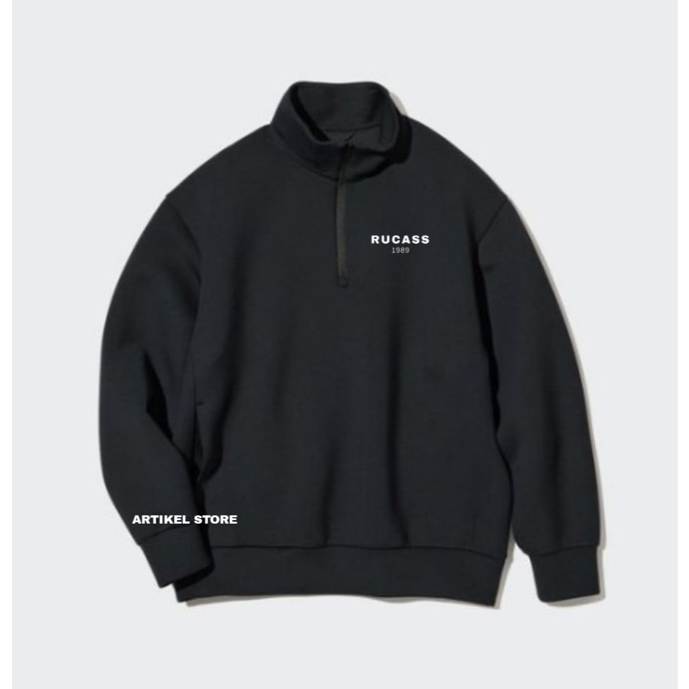 Sweater Crewneck Half Zip Zipper Rucass Jumper Unisex / Sweater Crewneck Half Zip  / Sweater Crewnec