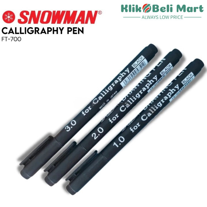 [KBM] Snowman Pulpen Kaligrafi FT-700 Drawing Pena Caligraphy Spidol Huruf Arab 1.0 / 2.0 / 3.0