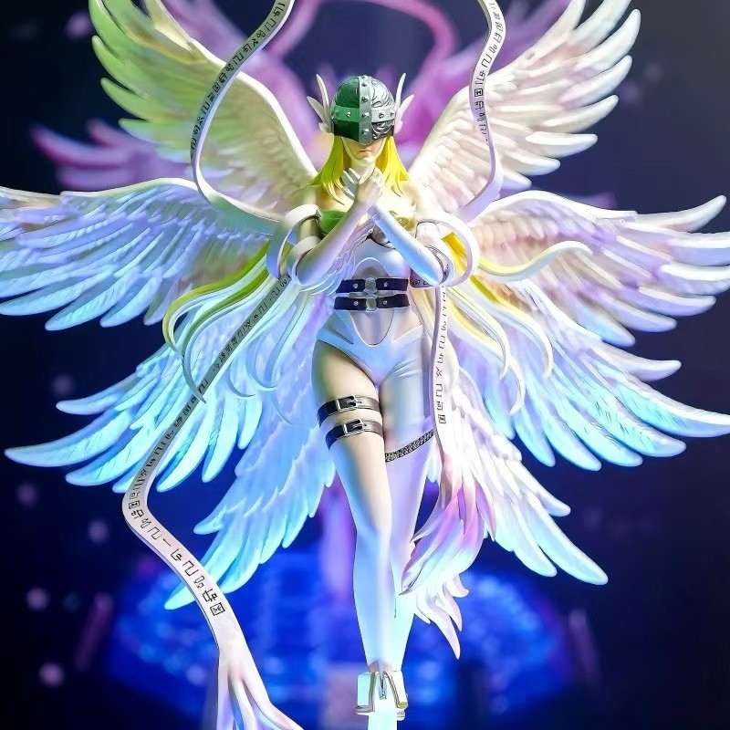 gimon Adventure Cartoon Anime Figure Angel Angewomon Action Figure Pvc Efigy Doll Model Collection B