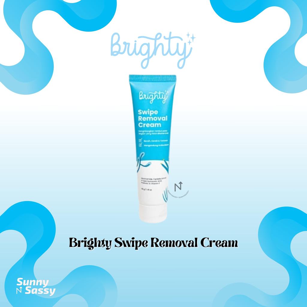 Brighty Swipe Removal Cream Waxing Ketiak Perontok Bulu Permanen Pencukur Bulu Sugar Wax Hair Remova