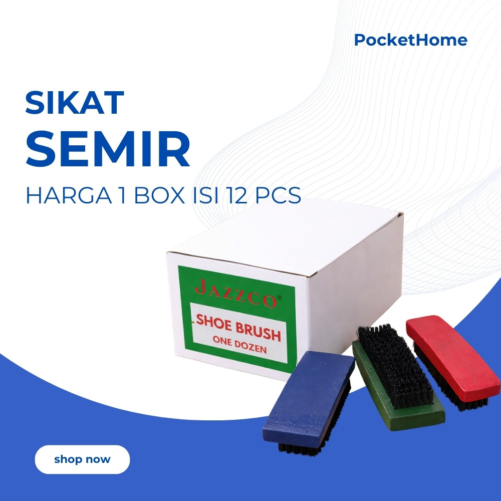 1 Box (12 Pcs) SIKAT SEMIR SEPATU JAZZCO BC-428 - SIKAT SEPATU
