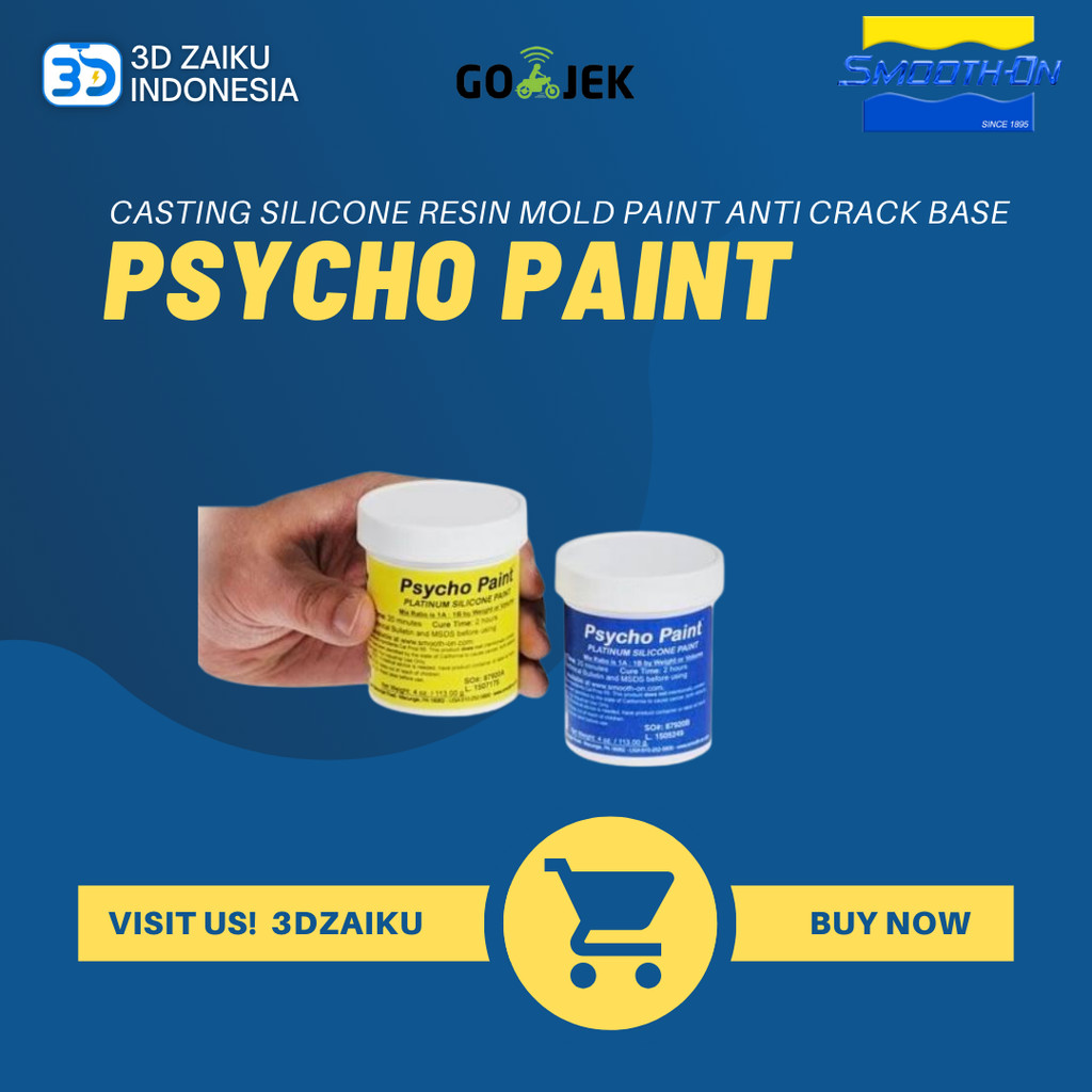 Original Smooth On Psycho Paint Casting Silicone Resin Mold Paint Anti Crack Base for Coloring Mold 