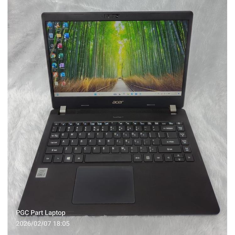 LAPTOP ACER TRAVELMATE P214 CORE I7 GEN 10 RAM 8 GB SSD 256 GB HITAM MULUS