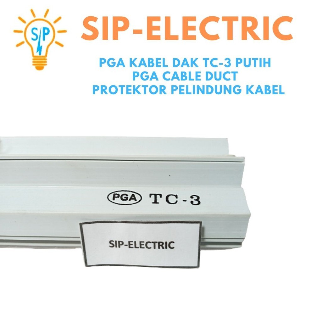 PGA Kabel Dak Tc-3 Putih / Pga Cable Duct / Protektor Pelindung Kabel