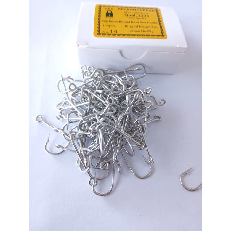 TERBARU Kail Pancing KKB 2335 Key Kona Brand Isi 100pcs Kail leher panjang kail cap kunci