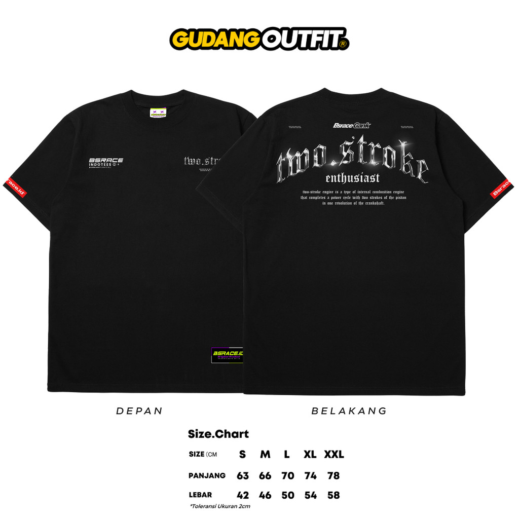 Kaos 2 Stroke Enthusiast Terbaru Kaos 2 Tak Original Unisex Murah Kain Tebal Free Stiker