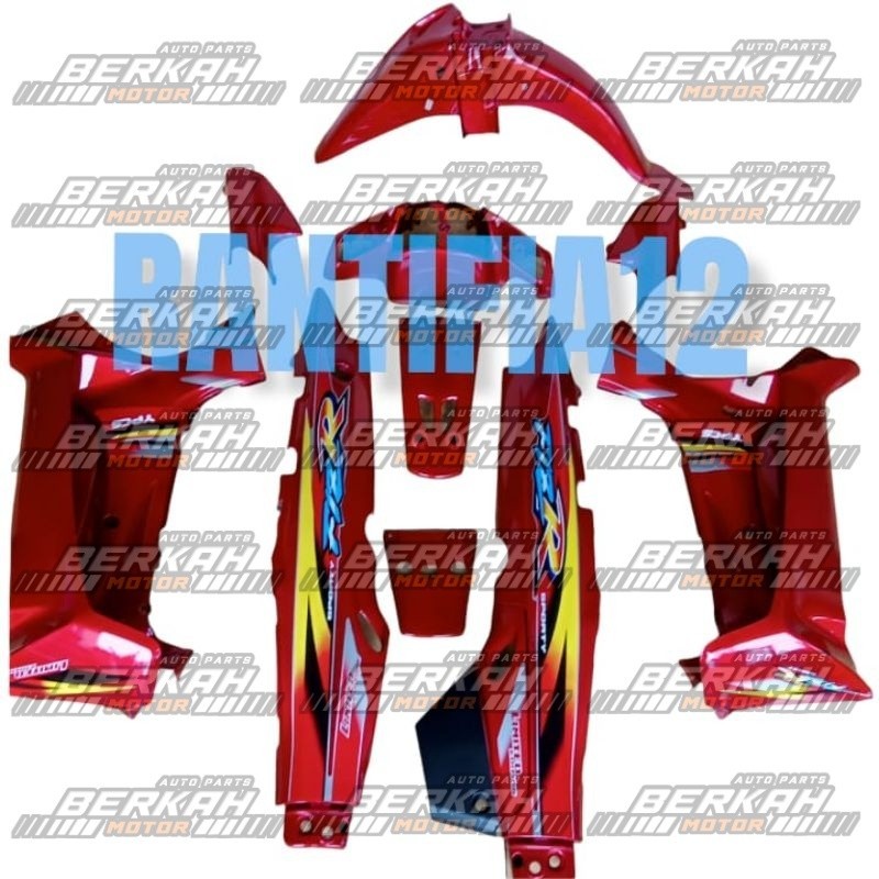 cover bodi Fizr full set bodi motor fizr limited edition merah marun