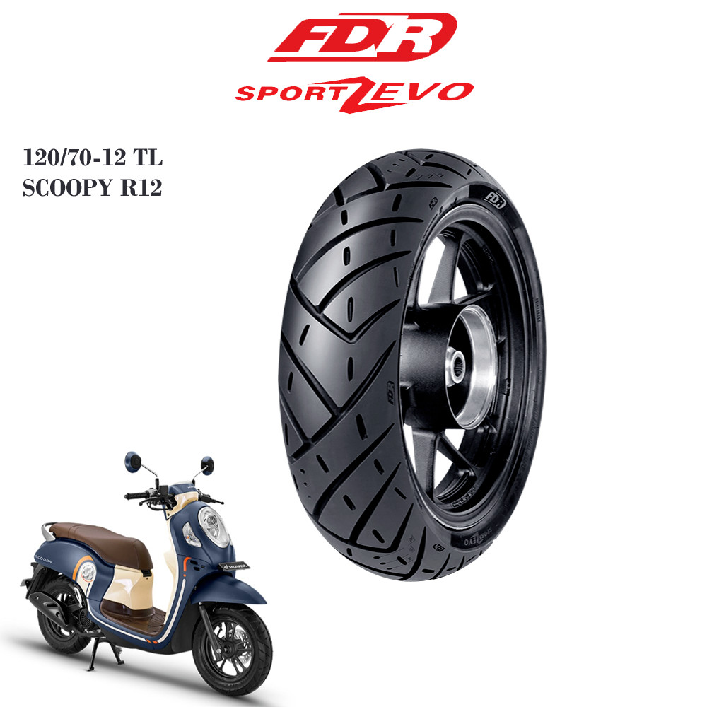 Ban 120/70-12 Tubeles FDR Sport Zevo / Ban Scoopy Ring 12 / Ban scoopy Donat