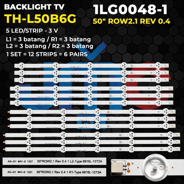 BACKLIGHT TV 50 Inch TH-L50B6G 50" ROW2.1 REV 0.4