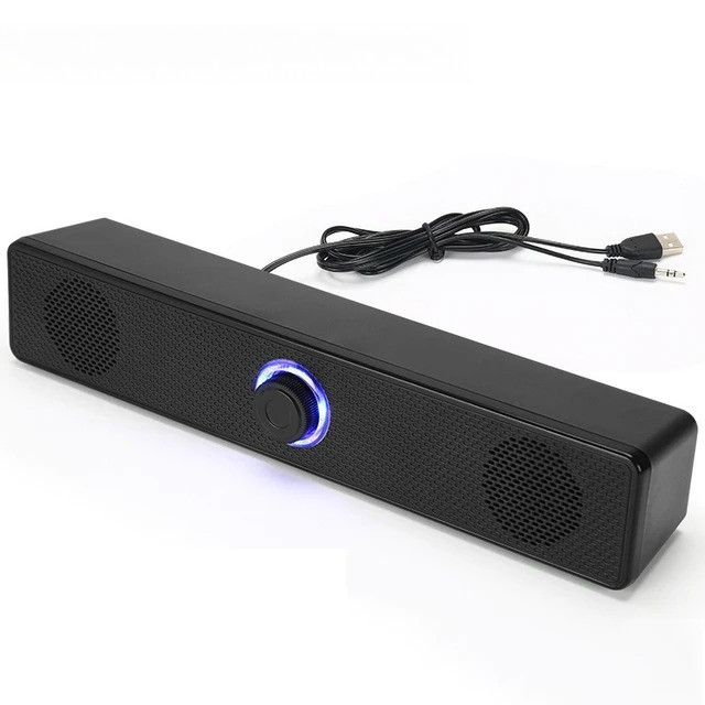 Soundbar Komputer PC TV Laptop Desktop Przewodowy Bezprzewodowy Głośnik Bluetooth Sound Box Bar Muzy