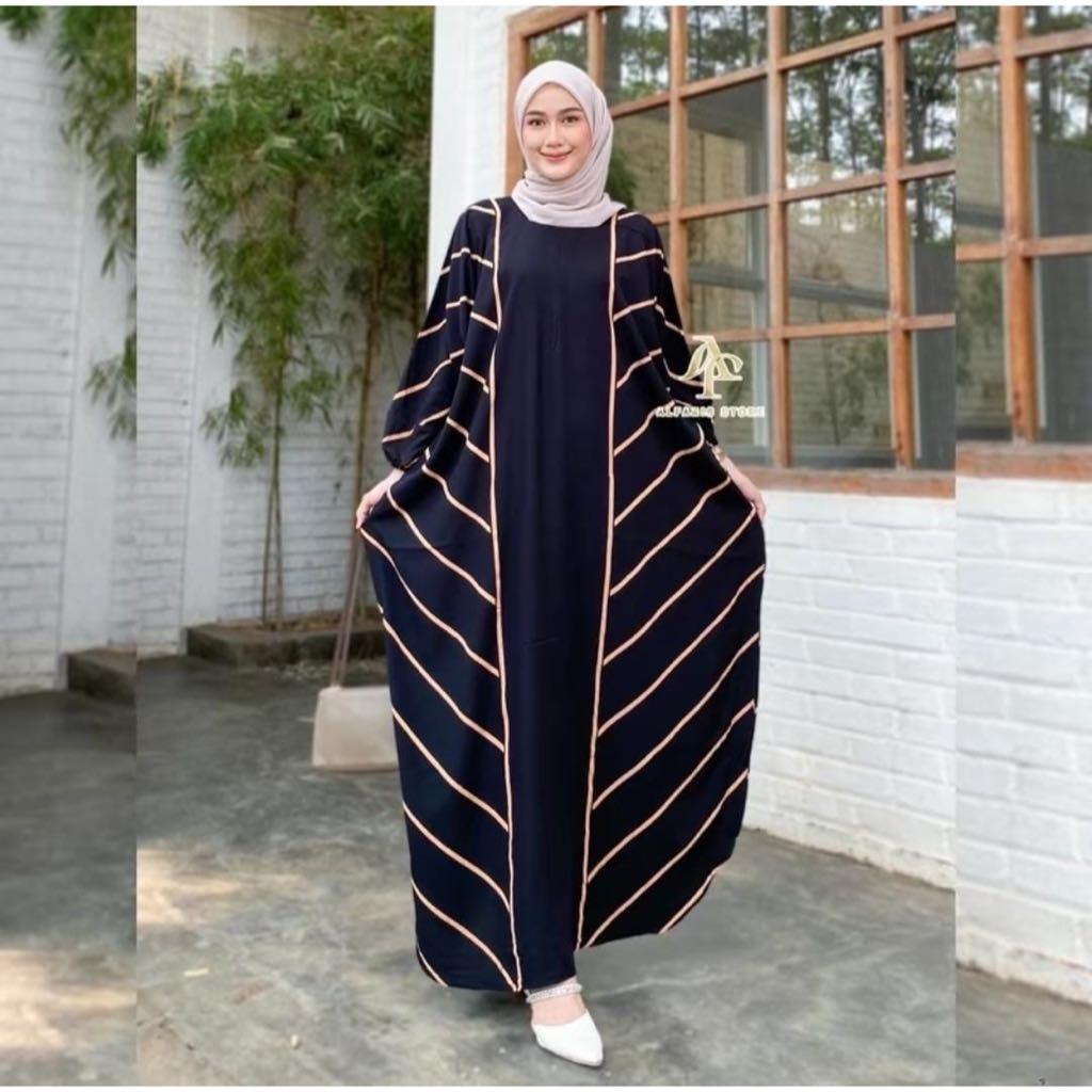 Kaftan Lula  Kaftan Rayon Premium Jumbo Busui Lengan Panjang Daster Kaftan Kondangan