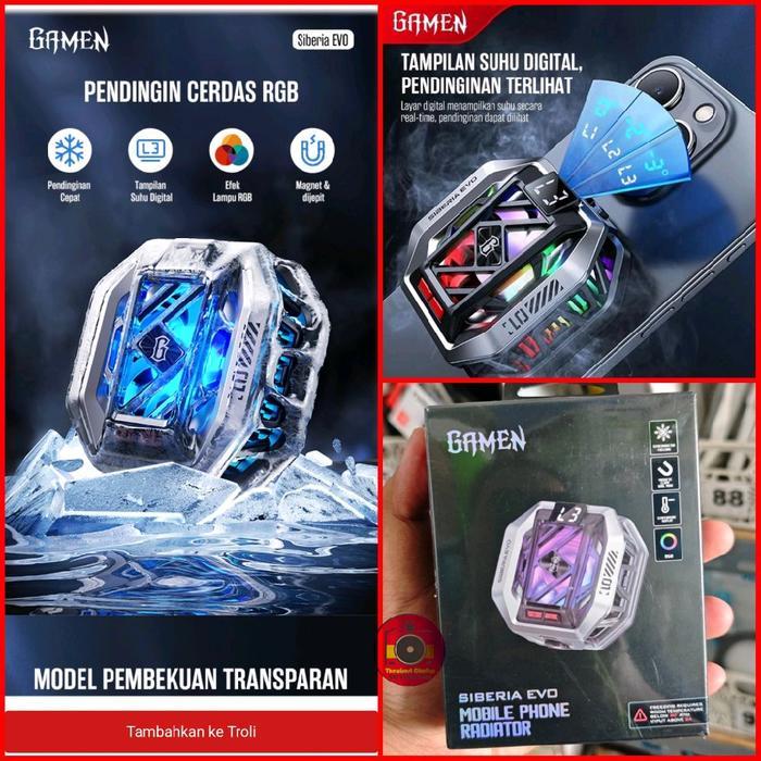 GAMEN SIBERIA Gaming Fancooler Radiator Fan Cooler ALT Blackshark cool - Siberia Evo