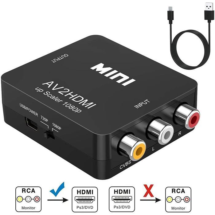 CONVERTER AV TO HDMI / RCA TO HDMI Rca ke Hdtv