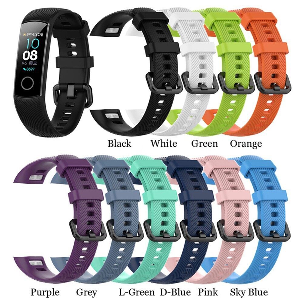 Strap For Honor Band 5 4 Wristbands Sport Colorful Band Silicone Replacement Bracelet  For Honor Ban