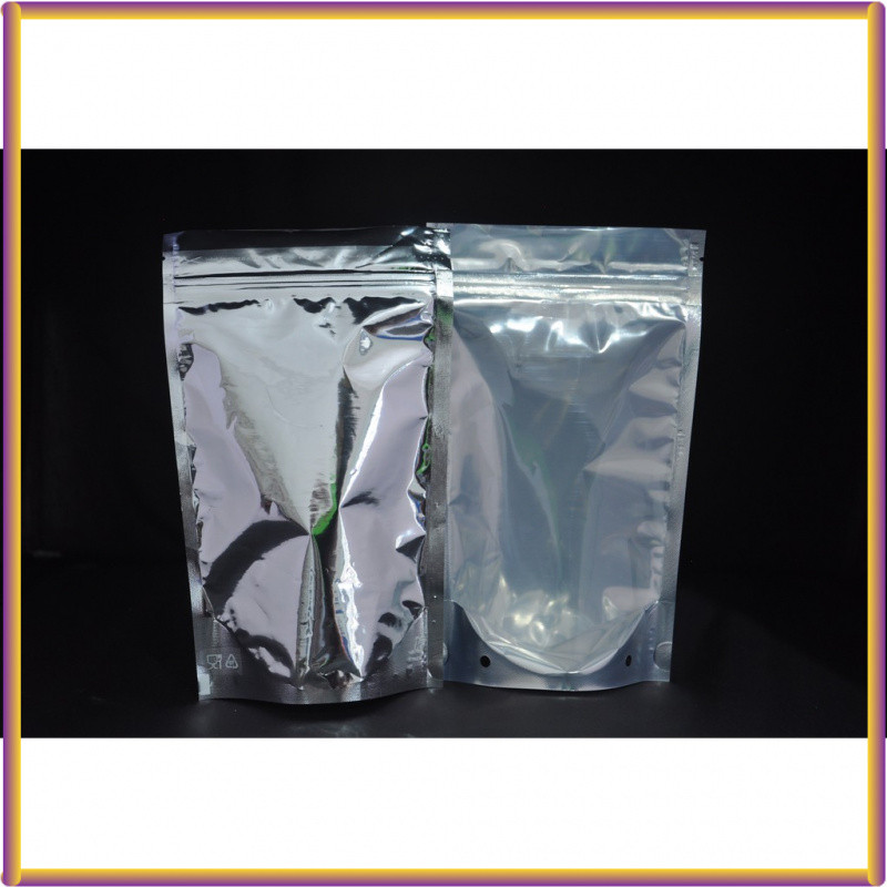Standing Pouch 9 x 15 cm / STANDING POUCH ALUMINIUM SILVER / Standing Pouch Silver