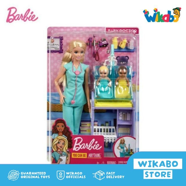 Barbie Baby Doctor Playset Mattel Boneka Barbie Dokter