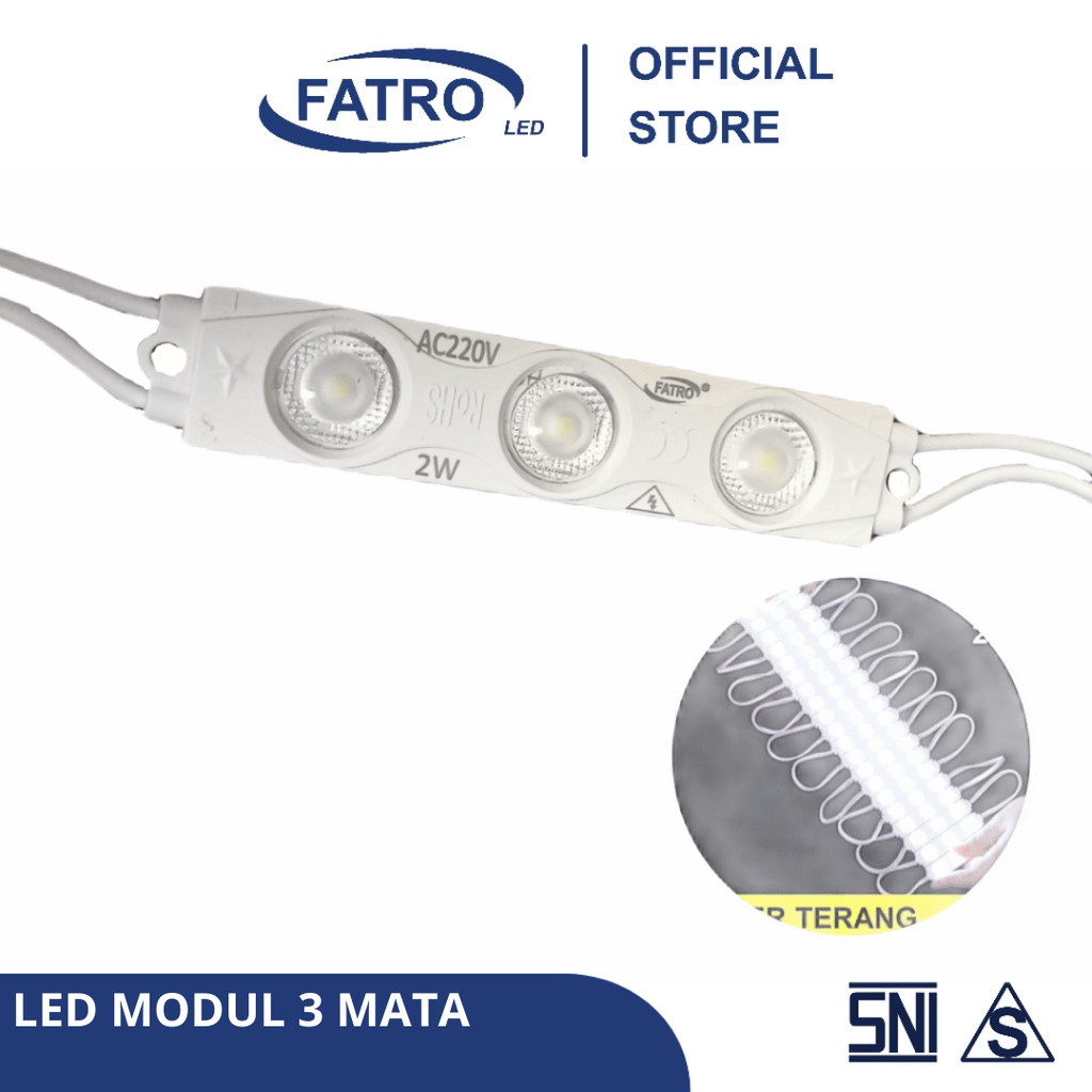 FATRO LED MODUL 3 MATA SA 2835/220V/ LED 3 MATA / LAMPU LED 2835/220V