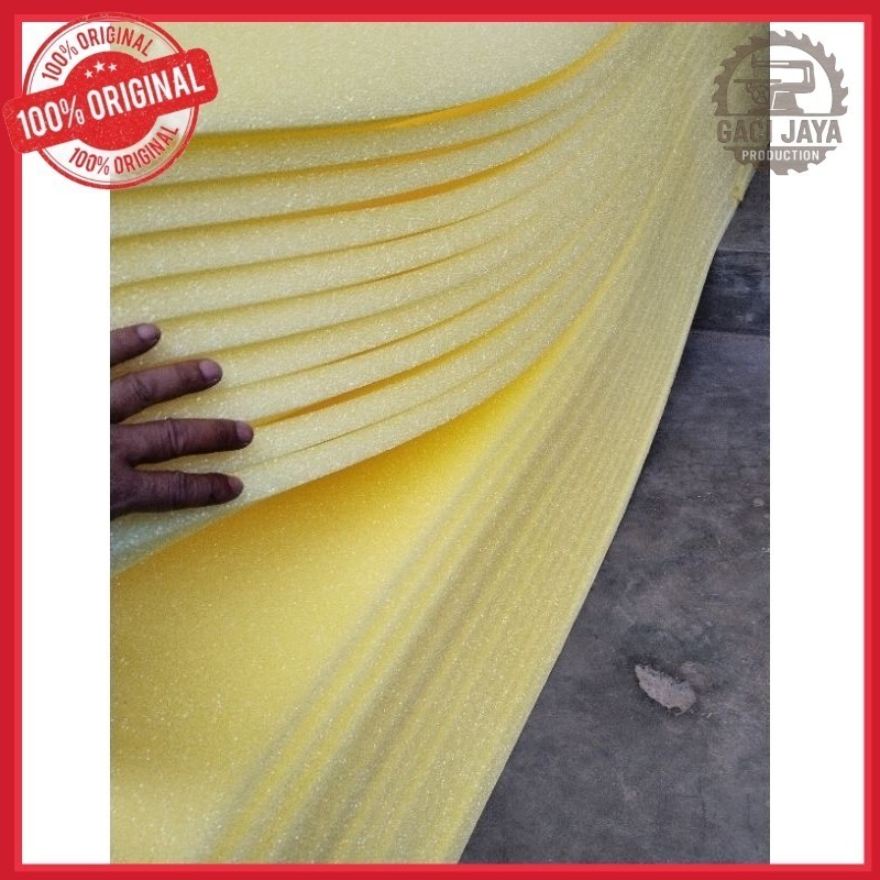 busa lembaran 2cm busa kuning ukuran 160x100 cm