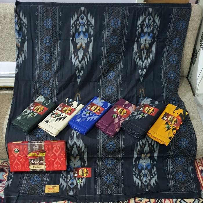 sarung atlas idaman kembang motif BHS sgs swl sji sge