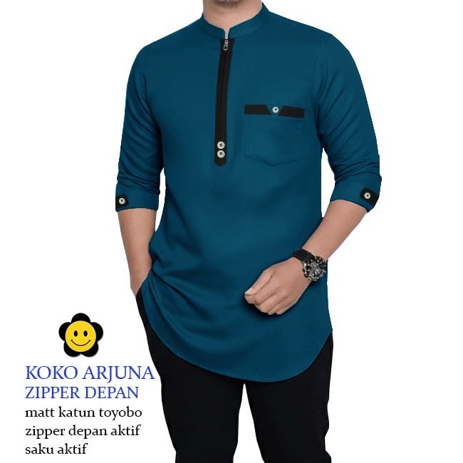 BOOM - Koko Arjuna S M L XL XXL 3XL Baju Koko Pria Jumbo Baju Muslim Pria Koko Murah