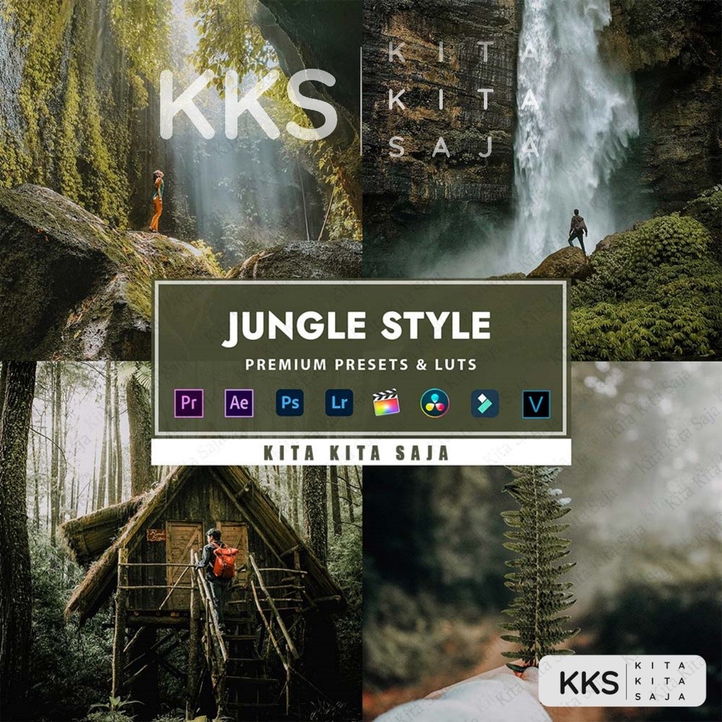 Jungle Style - Premium Preset Lightroom Foto Video LUT LUTs VN Premiere Pro Davinci Android iOS PC
