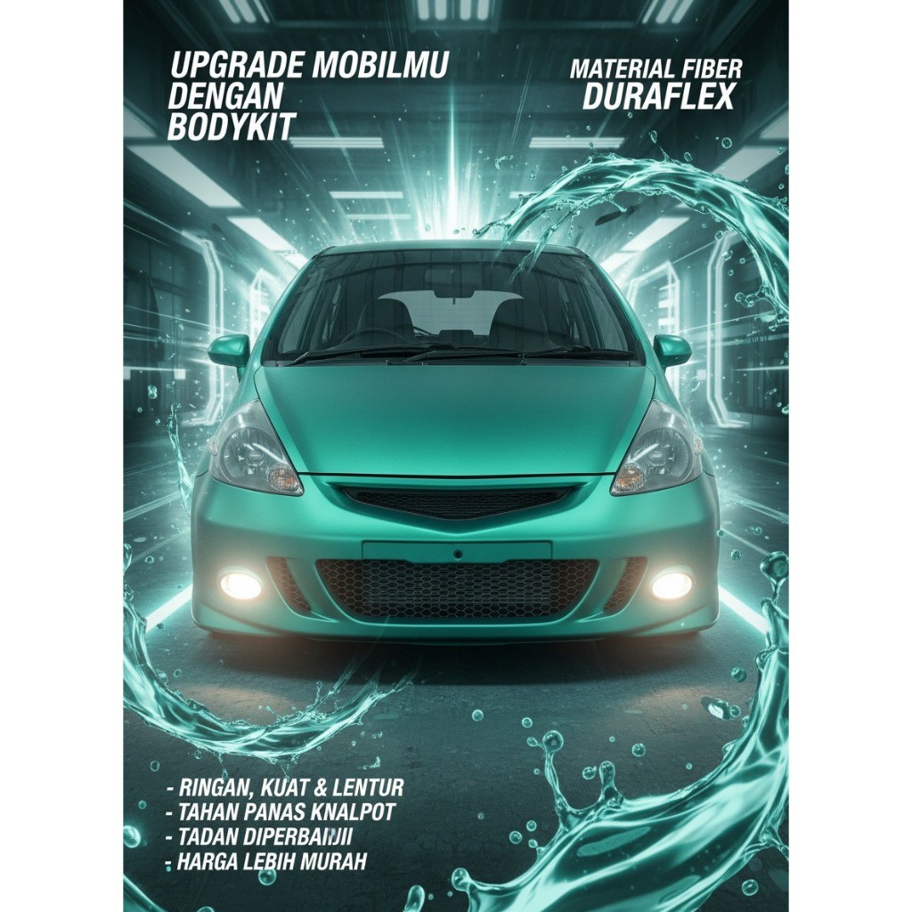 body kit bemper jazz gd3 bumper jazz gd3 bomper jazz gd3 vtec 2003-2007