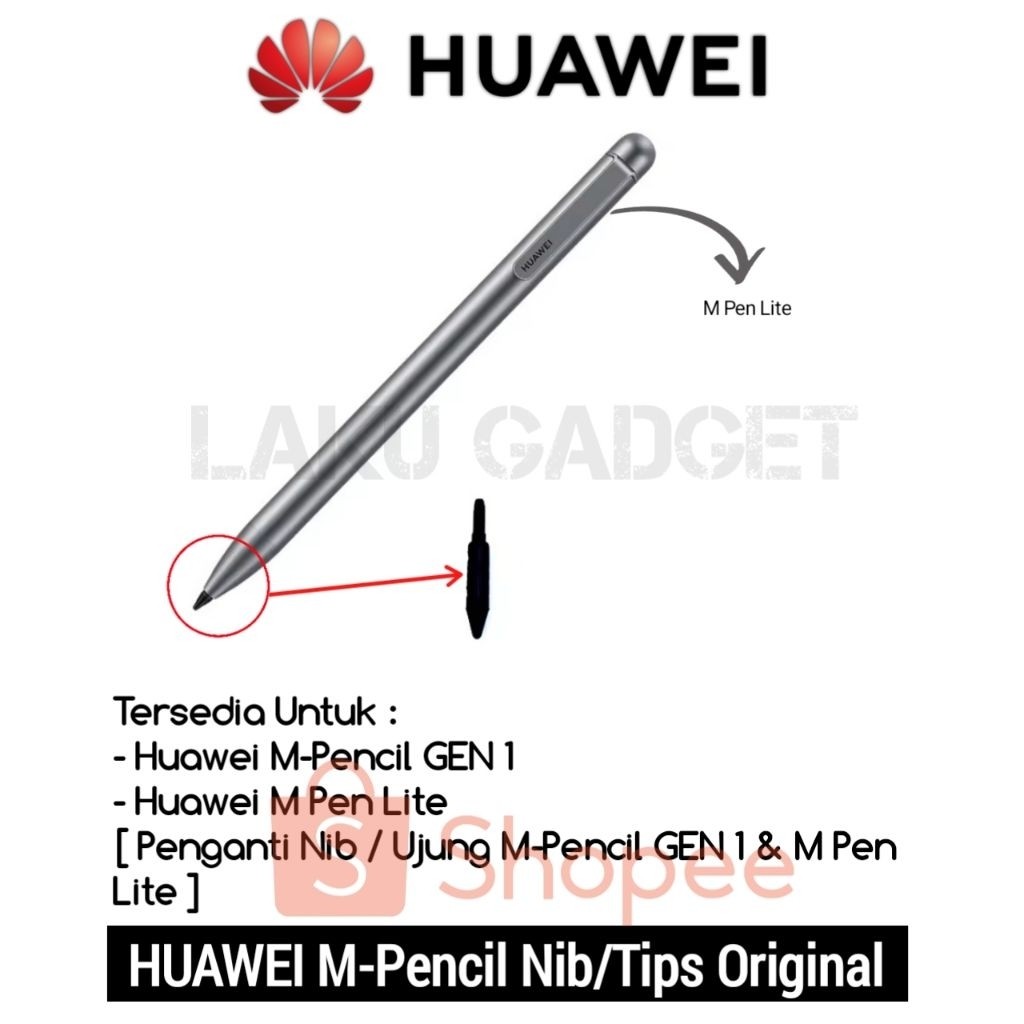(wow03) Huawei M Pen Lite & M PenciL Gen 1 Replace Pen Tips Nib Penganti Ujung Pencil Huawei M Pen L