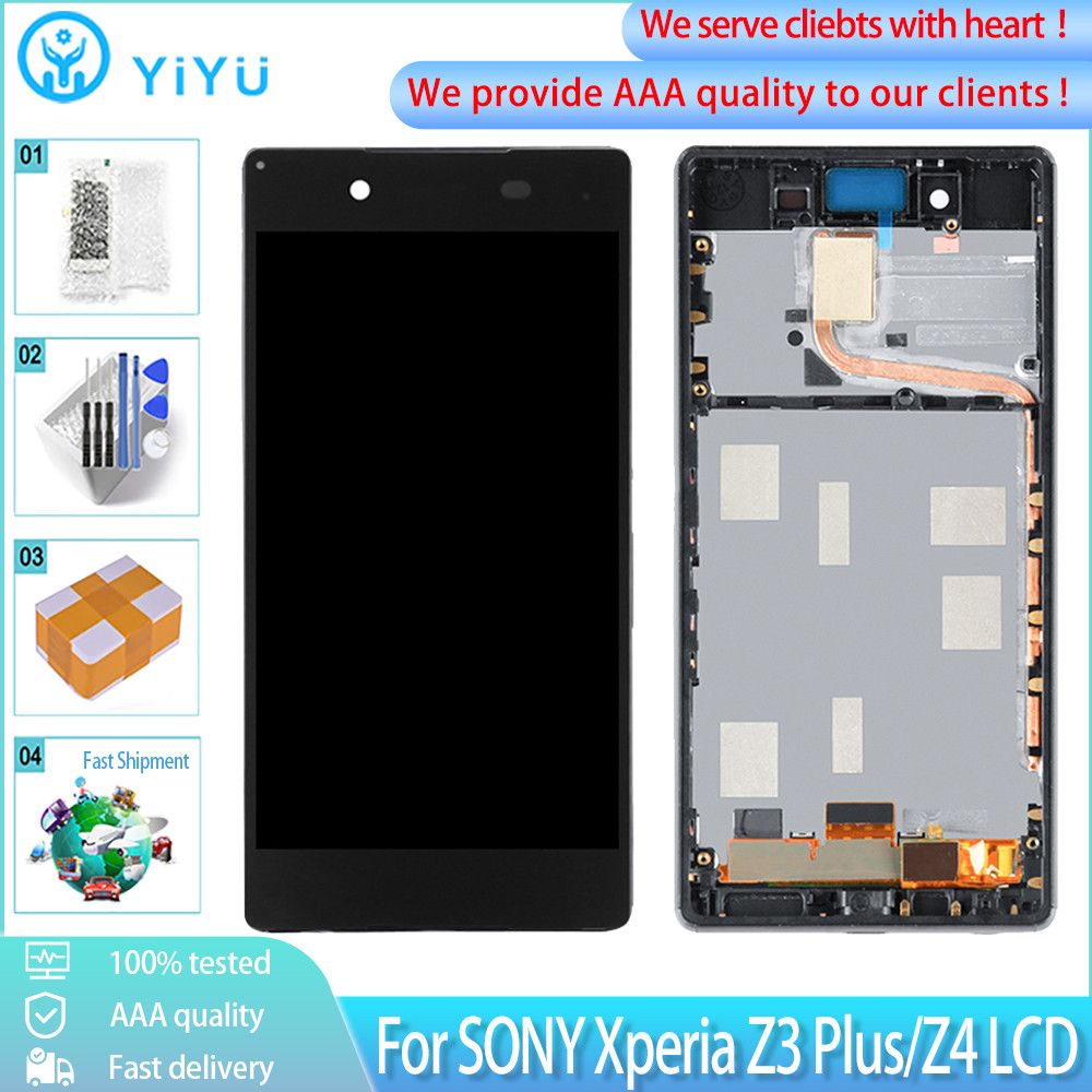 5.2" Original splay Module For SONY Xperia Z3 Plus Z4 LCD splay Tou Screen gitizer Assembly With Fra