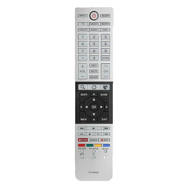 CT90428 For Toshiba Remote Control Replacement With NETFLIX Button, For Toshiba TV 32L4300 39L4300 5