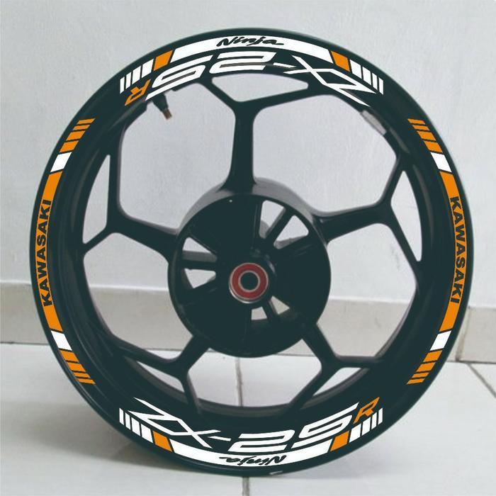 sticker velg ninja ZX25R fvv - Hijau
