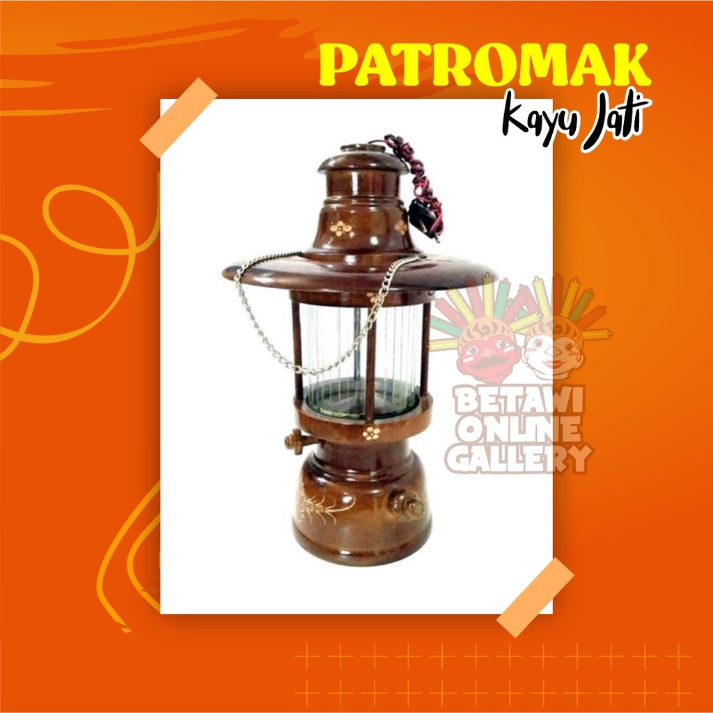 Lampu Petromak Kayu Jati