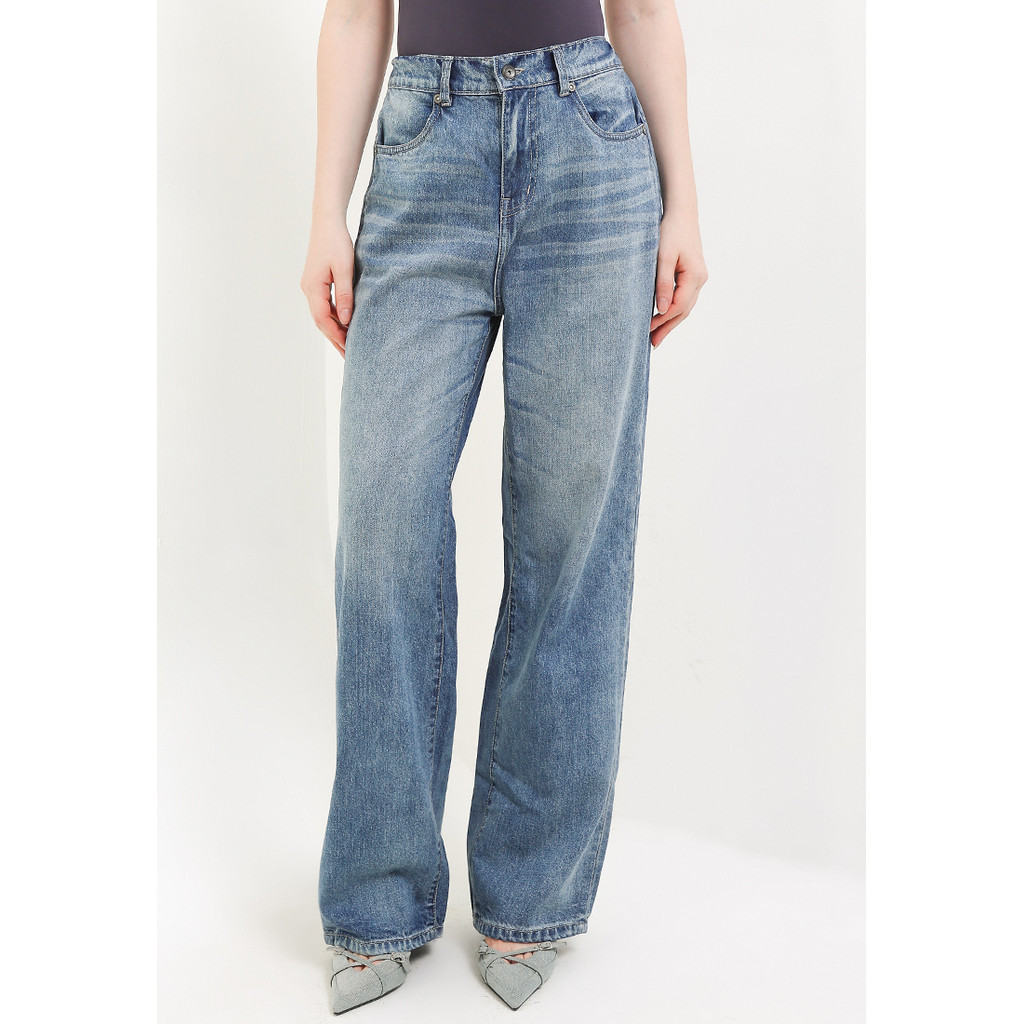 X EIGHT Jessiee Jeans - Jeans Wide Leg Wanita