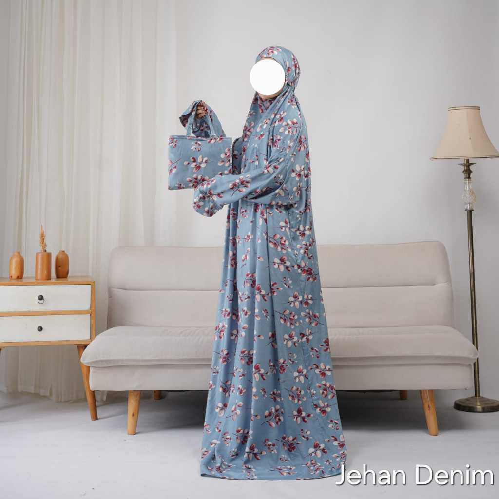 MEMELASHOP Mukena Terusan Bali Rayon Jumbo Mukena Terusan Murah Mukena Terusan Rayon Super ECER GROS