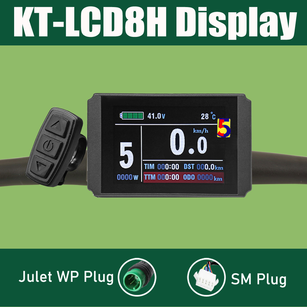 Layar KT LCD8H 24V/36V/48V Layar LCD KT untuk Ebike Kontroler KT/ Layar KT LCD3 LCD4 LCD5 LCD8 LCD9 