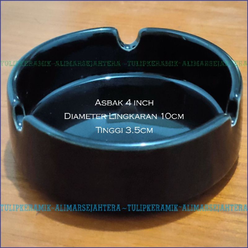 AG - Asbak Keramik Polos non Coating