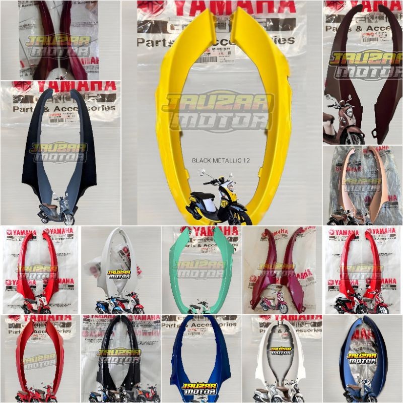 COVER UNDER DEK BAWAH FINO 125 FI FINO GRANDE KANAN KIRI ORIGINAL YAMAHA BJ8-F8395-00 BJ8-F837D-00