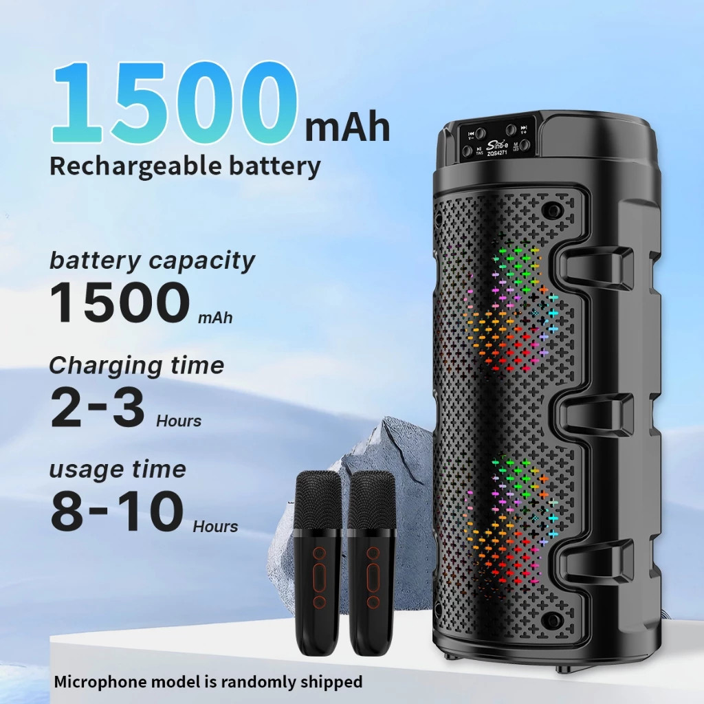 Speaker Bluetooth Karaoke Wireless Portable Salon RGB Super Bass Sound Horeg Garansi 3 Tahun Speaker