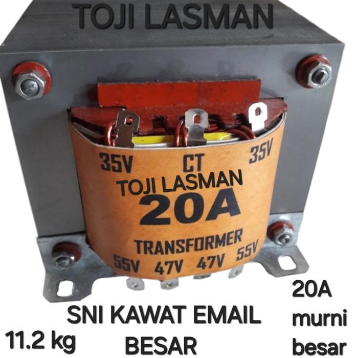 ( TRAVO 20A CT ) 20a ct 20 ampere A simetris 35v 47v 55v 35 47 55 volt transformator trafo ampere am