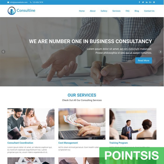 Website Bisnis Company Profile Perusahaan Profesional Plus CMS PHP