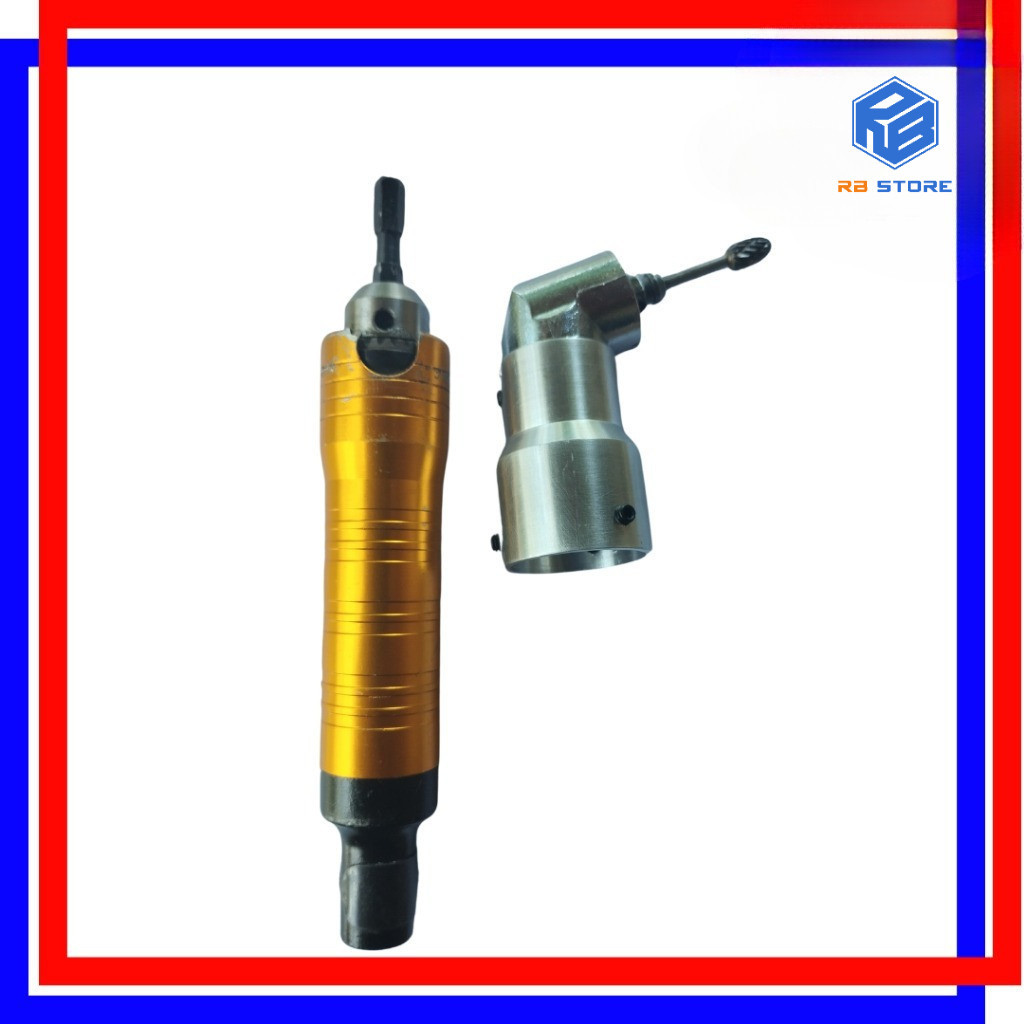 Handpiece Adaptor Cuner Tuner Bengkok Bor Foredom Kuning Id 28mm