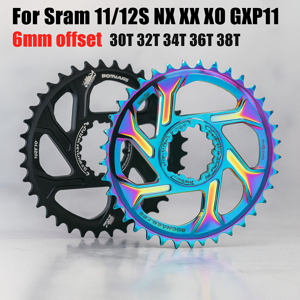 Snail Chainring Gxp Direct Mount Offset 6mm 32 34 36 38t Crank Sram X9 Narrow Wide Sepeda Mtb