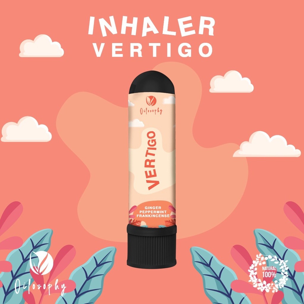 Promo Murah ESSENTIAL OIL INHALER INHELER VERTIGO MIGRAIN SAKIT KEPALA BERPUTAR PUSING ALAMI HERBAL 