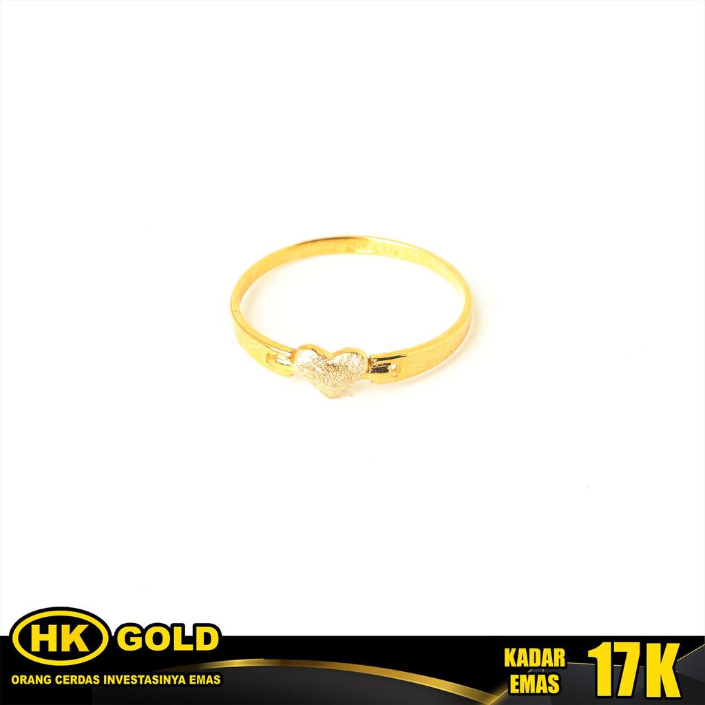 Cincin Emas 17K Wanita Type 990 HK GOLD
